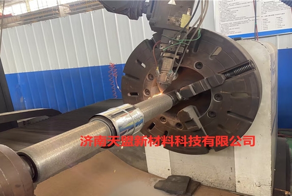 Rolo de aplicação de revestimento cerâmico de modificação de superfície de revestimento a laser de alta velocidade 