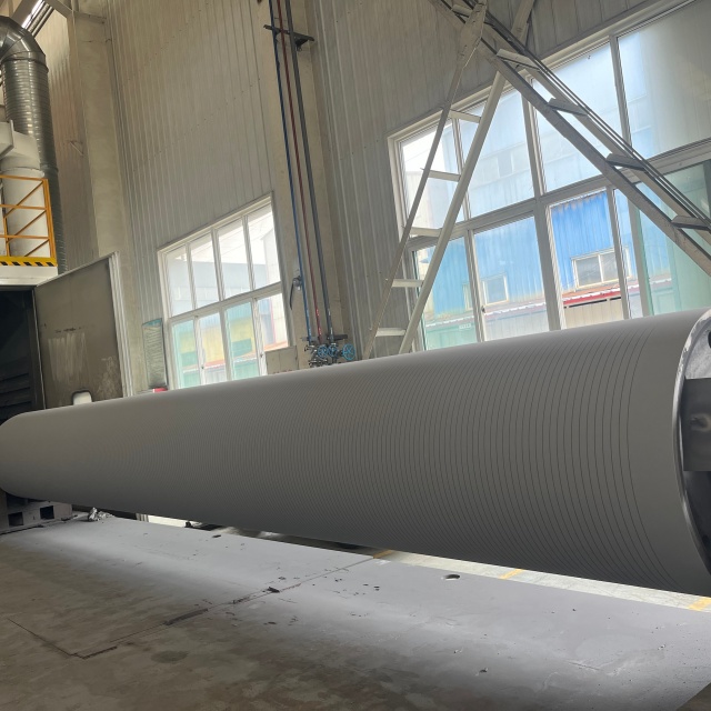 Rolo inferior do rebobinador de alta durabilidade com revestimento por spray térmico